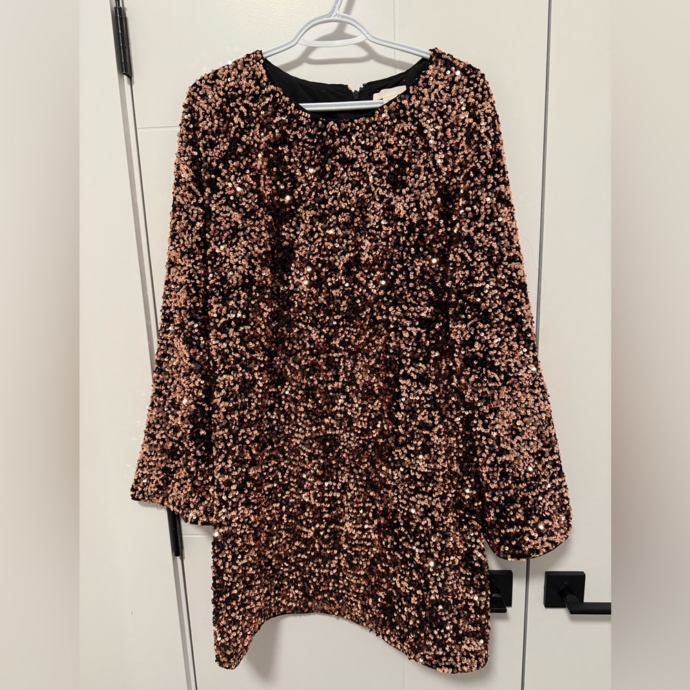 Gold Sequin Dress